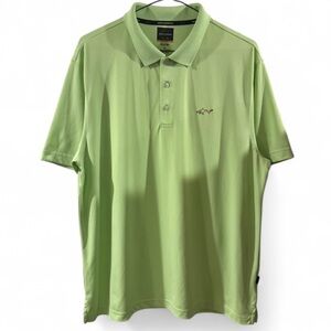 Men’s Greg Norman Collection Green Performance Polo Shirt Size XL